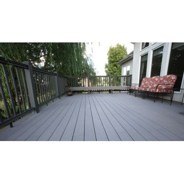 100% Recycled 150*25mm Green Material Garden Use WPC Decking Floor